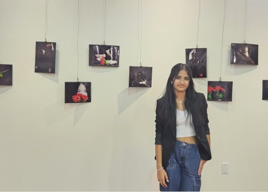 Harithra Senthilanand at exhibit